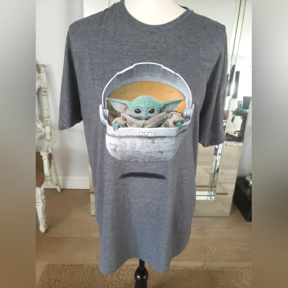 Impact T Other - Impact The Mandalorion Baby Yoda Tshirt Grey L